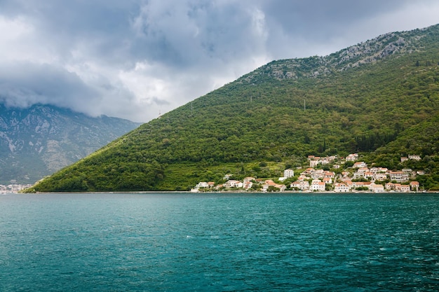 Mała wioska Lepetani Tivat Czarnogóra