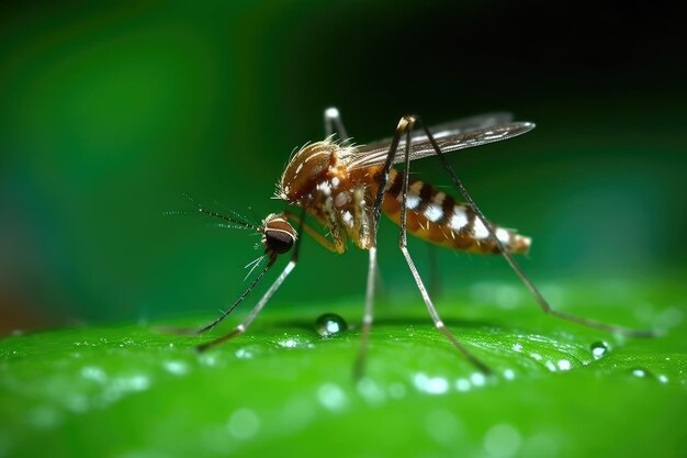 Malaria komar Zdjęcia Stock fotografia Generująca AI