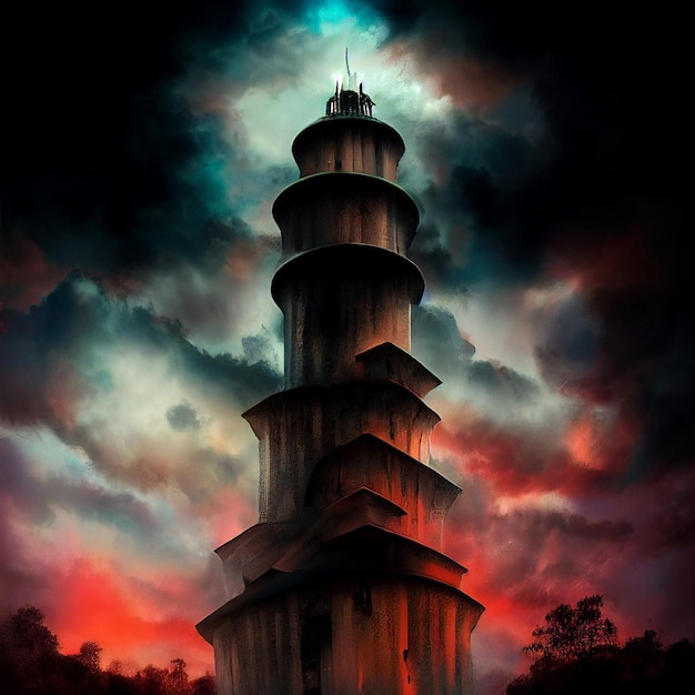 Malarstwo Wieża zepsutych snów