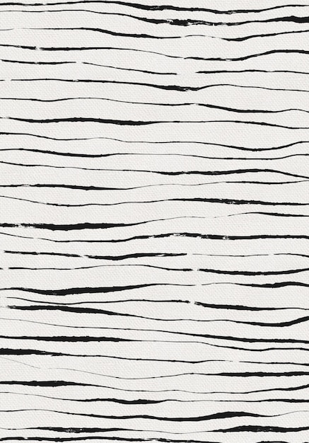 Malowana abstrakcyjna sztuka nowoczesna Czarno-biała grafika liniowa Minimalistyczna rustykalna płótno do druku