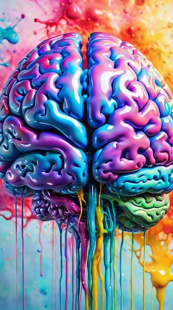 Malowanie mózgu kropelami farby