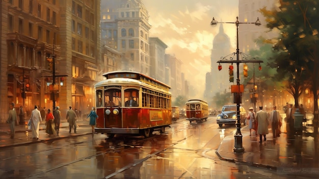 malowanie tramwaju