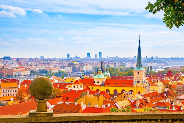 Malownicza panorama Pragi, Czechy