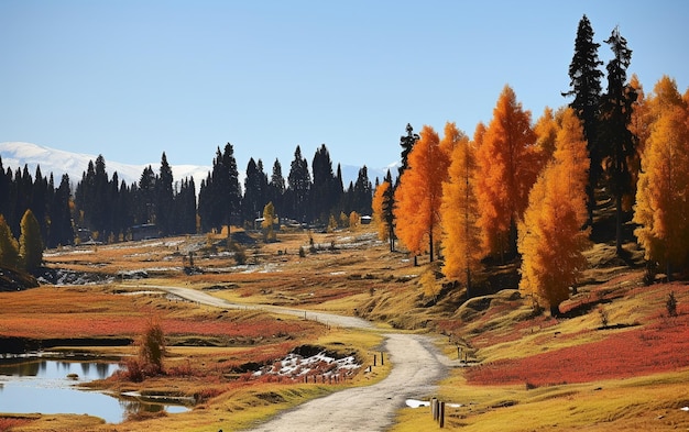 Malownicze piękno jesieni w Gulmarg