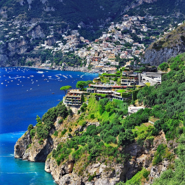 Malownicze Wybrzeże Amalfi We Włoszech, Positano