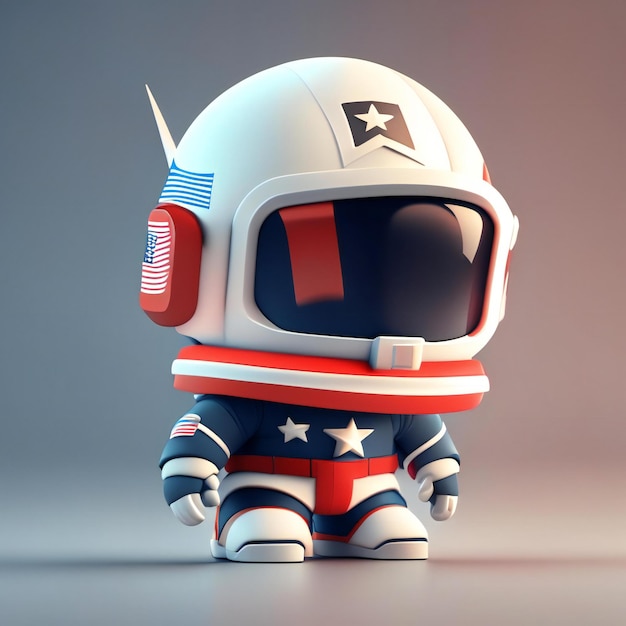 mały astronauta ma na sobie skafander kosmiczny i ma na sobie gwiazdy.