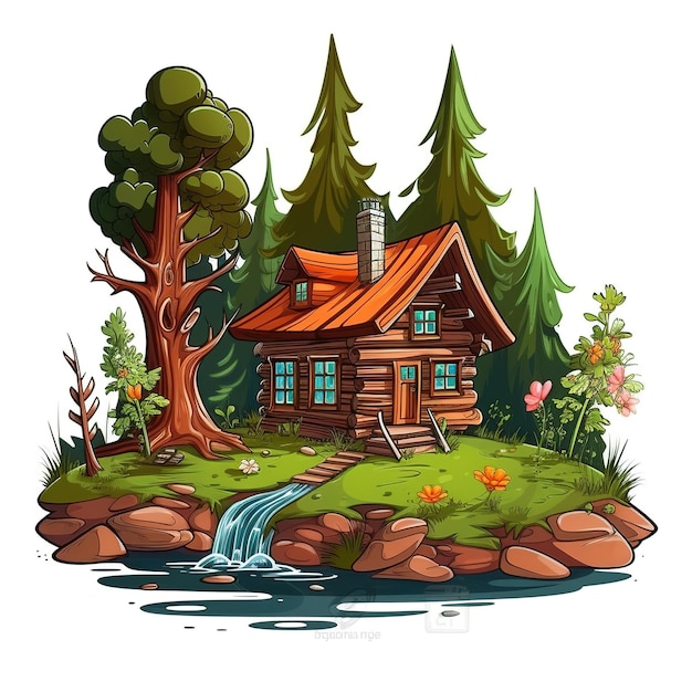 Mały domek w lesie