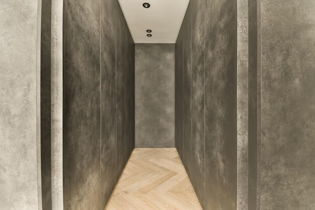 Zdjęcie mały korytarz złożony z szafek