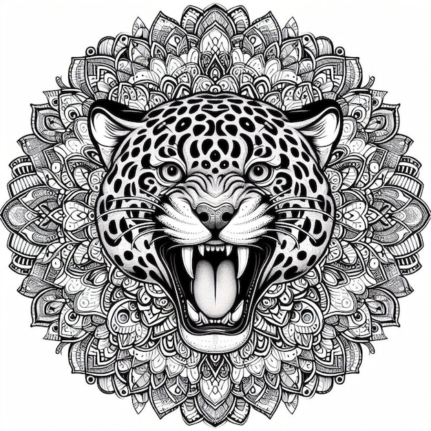 Zdjęcie mandala jaguar