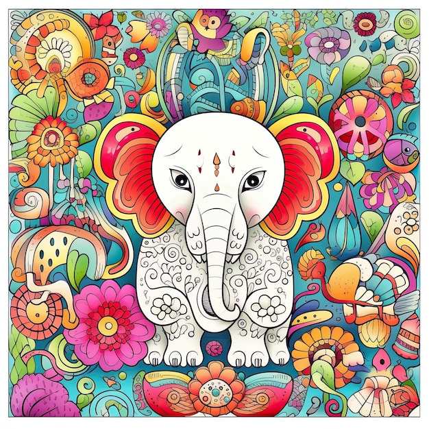 Mandala ze zwierzętami do kolorowania dla dzieci i dorosłych