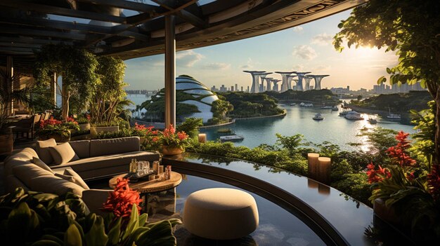 Mandarin Oriental Singapore kryty pełny widok