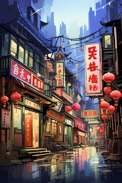 Manga Adventures in Tokyo Streets Generatywna sztuczna inteligencja