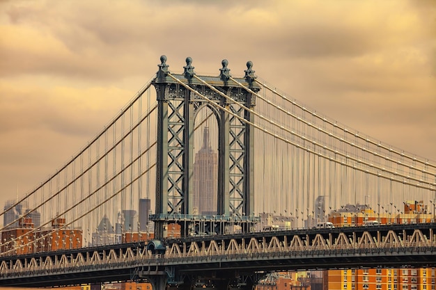 Manhattan Bridge w Nowym Jorku w USA