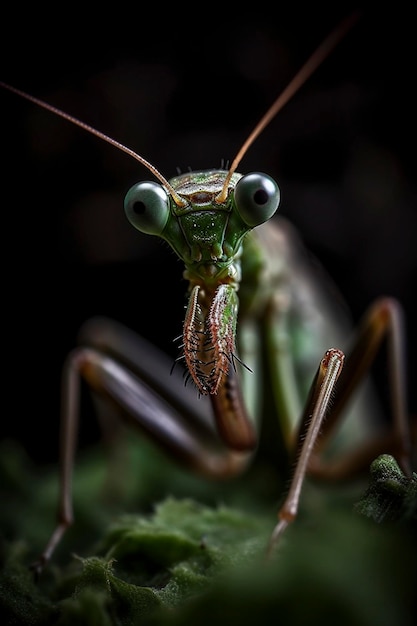 Mantis stworzony za pomocą generatywnej sztucznej inteligencji