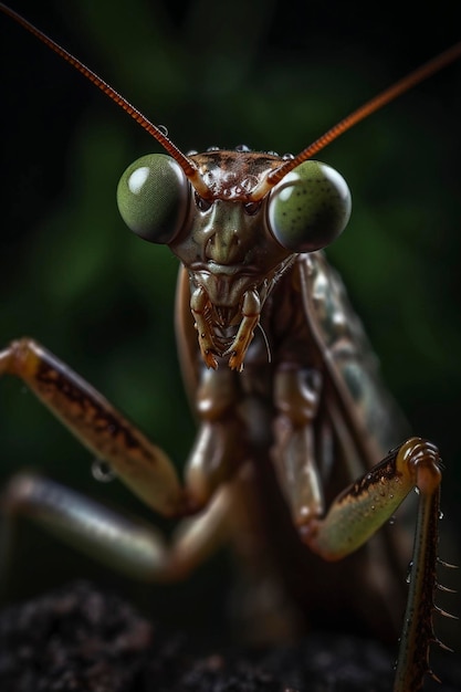 Mantis stworzony za pomocą generatywnej sztucznej inteligencji