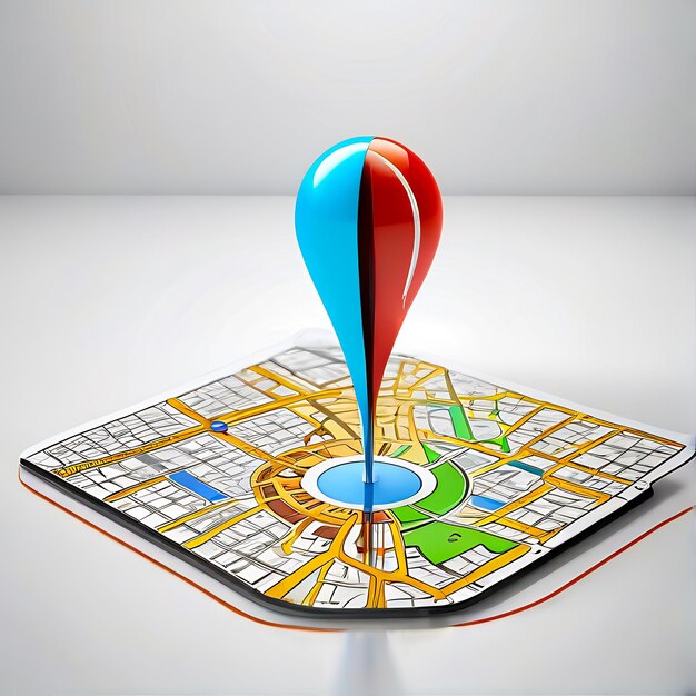 Zdjęcie map pointers 3d gps icon pin marker lokalizacja