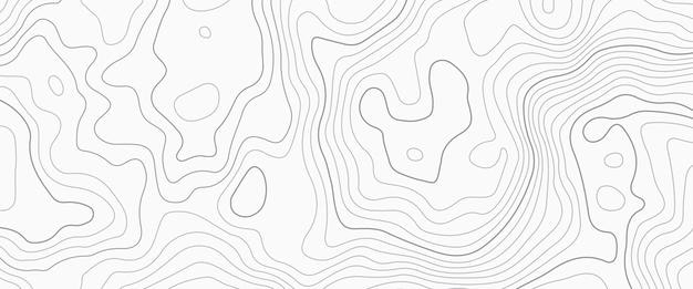 Mapa konturów linii górnej tło mapa siatki geograficznej