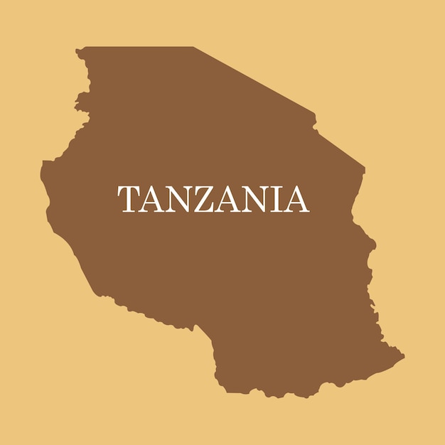 Mapa kraju Tanzanii