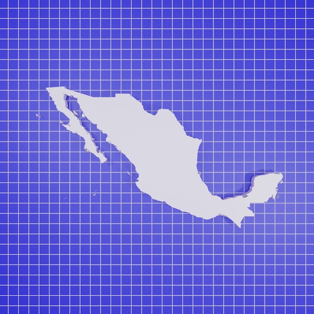 Zdjęcie mapa meksyku renderowania