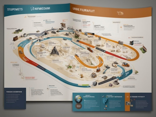 mapa parku z mnóstwem różnych rzeczy