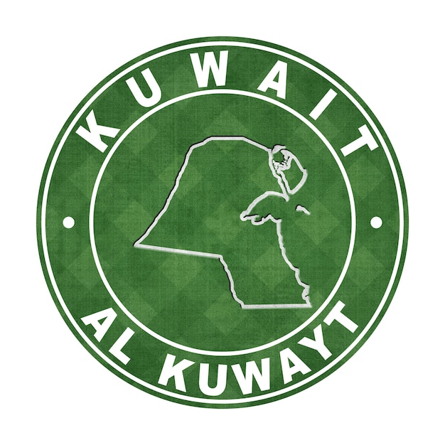 Mapa ścieżki wycinania boiska piłkarskiego w Kuwejcie