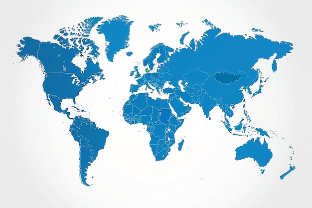 Mapa świata, kontynent, globalna grafika wsparcia