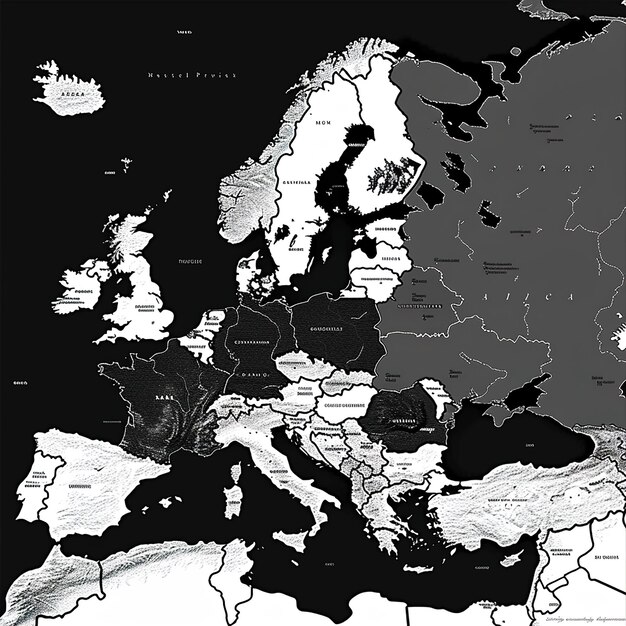 Zdjęcie mapa świata z nazwą kraju