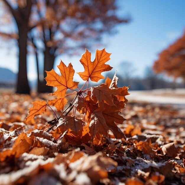 Maple Bliss w popołudniowym jesiennym krajobrazie