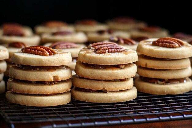 Zdjęcie maple glazed pecan shortbread indulgence