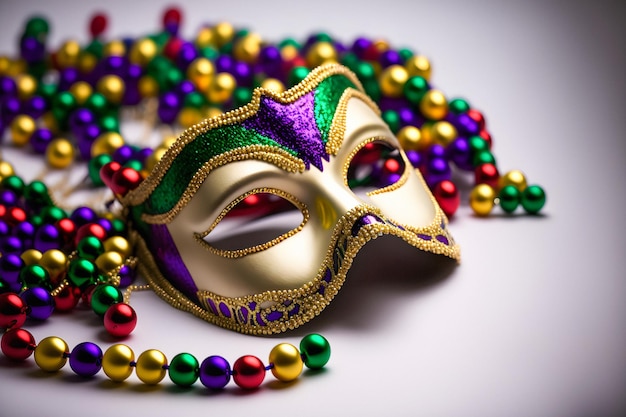 Mardi gras ozdobna maska glamour
