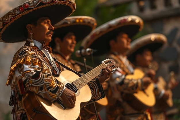 Zdjęcie mariachi music vibrant performance na wydarzeniu cinco de mayo