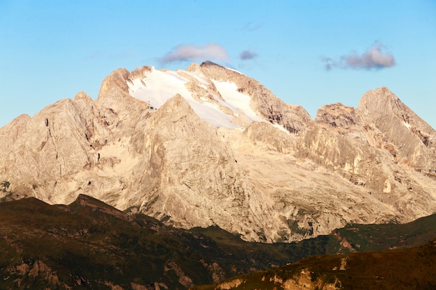 Marmolada szczyt Dolomites Apls