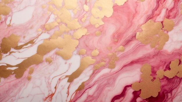 Zdjęcie marmur różowy i złoty akwarel kinematograficzny tapeta profesjonalna fotografia