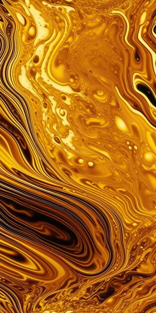 Marmurowa tekstura Płyn płynący sztuka tła Splash Diy Płynne kolory Złote Czarne