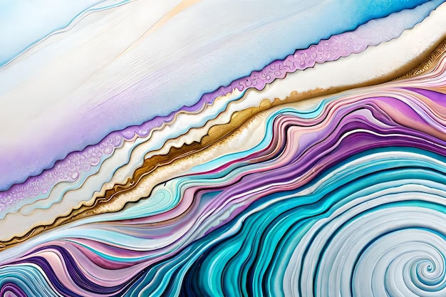 Zdjęcie marmurowe abstrakcyjne akrylowe tło marmurkowanie kompozycji tekstury
