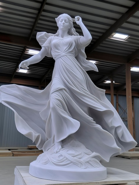 Marmurowy posąg baletnicy
