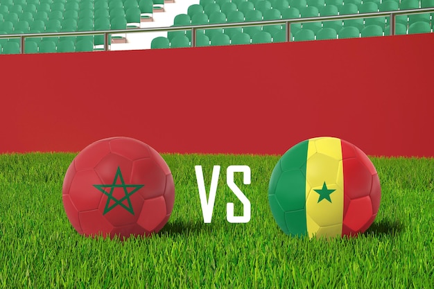 Maroko Kontra Senegal Na Stadionie