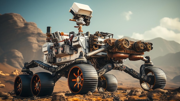 Mars 2020 Perseverance rover eksploruje powierzchnię Marsa