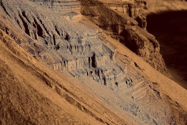 Mars Sandy Mountains - Marsa krajobraz, rozpadający się czerwony piasek, czerwone wydmy piaskowe