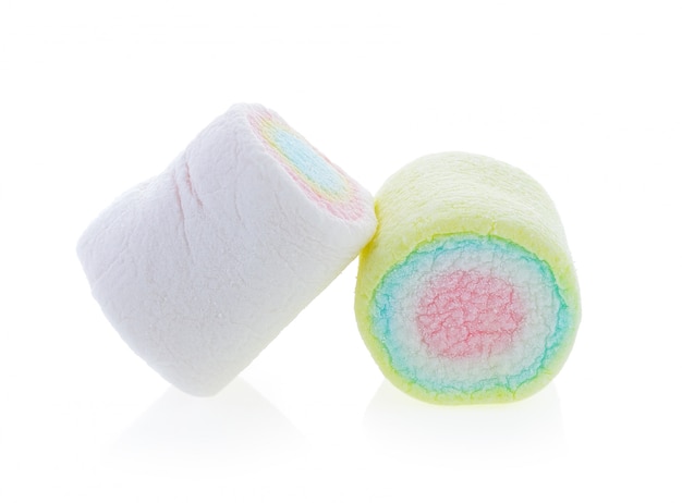 Marshmallows odizolowywający na bielu