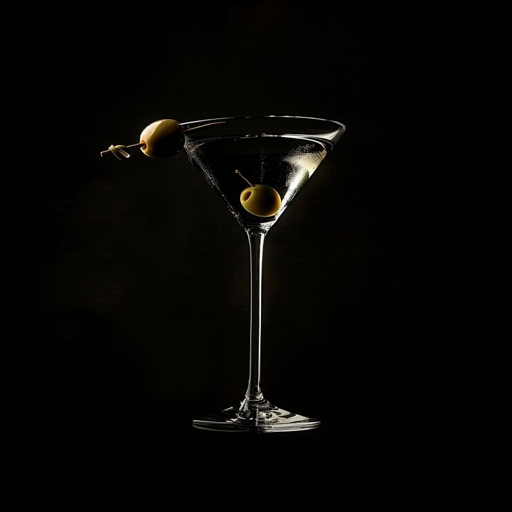 Zdjęcie martini z oliwą