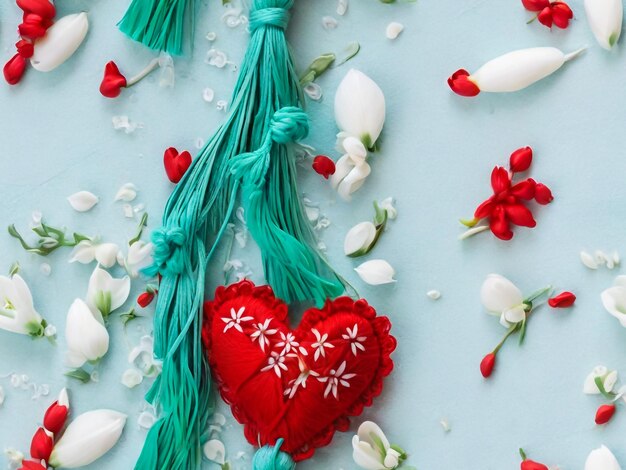 Martisor i Baba Marta Symbole wiosennego tła