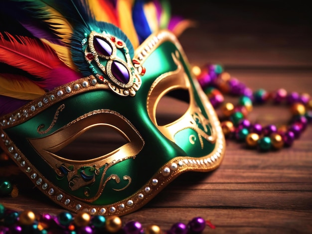 Maska karnawałowa konfetti Mardi Gras tło najlepszej jakości hiper realistyczne szablony obrazu tapety