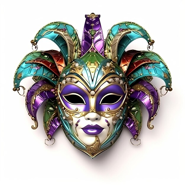 Zdjęcie maska mardi gras generative ai