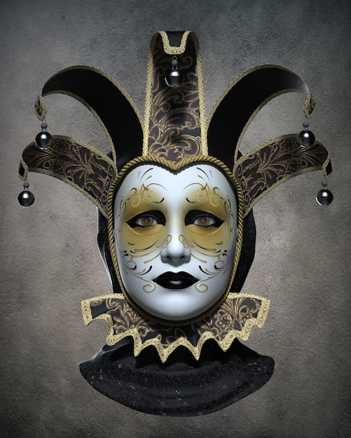 Maska na karnawał w Wenecji. ilustracja 3d