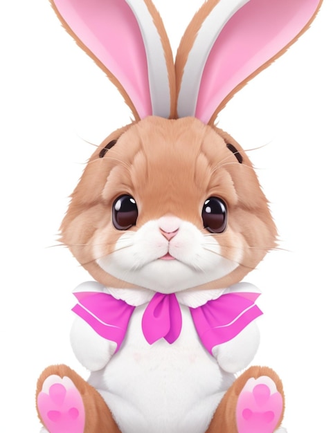 Zdjęcie maskotka ładny królik obraz bezpłatny
