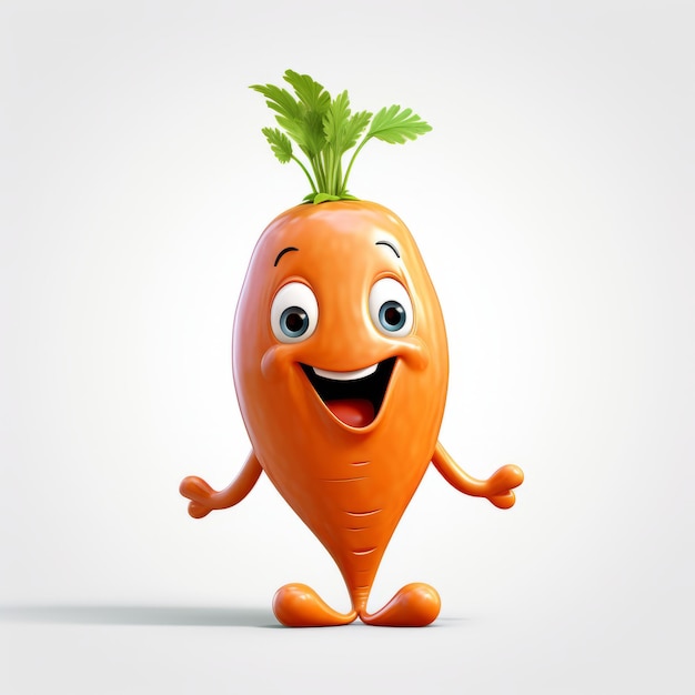 Maskotka z kreskówki Happy Carrot