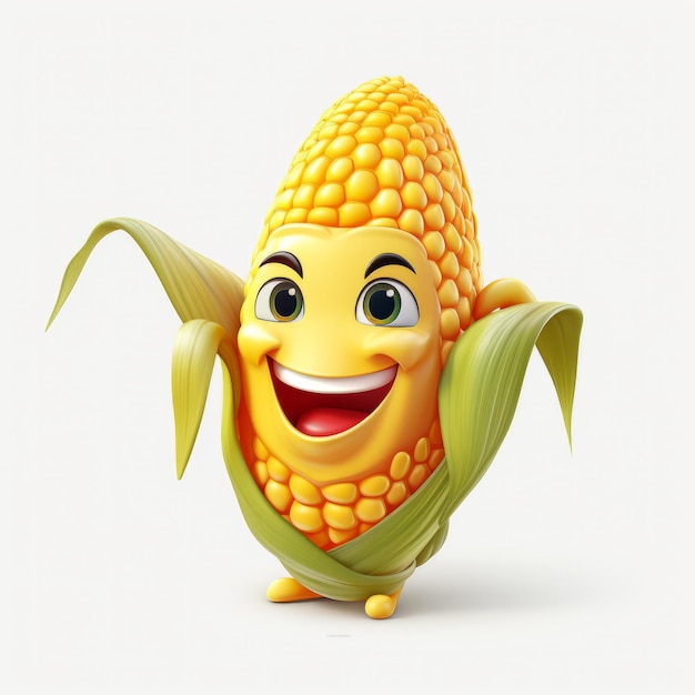 Maskotka z kreskówki Happy Corn