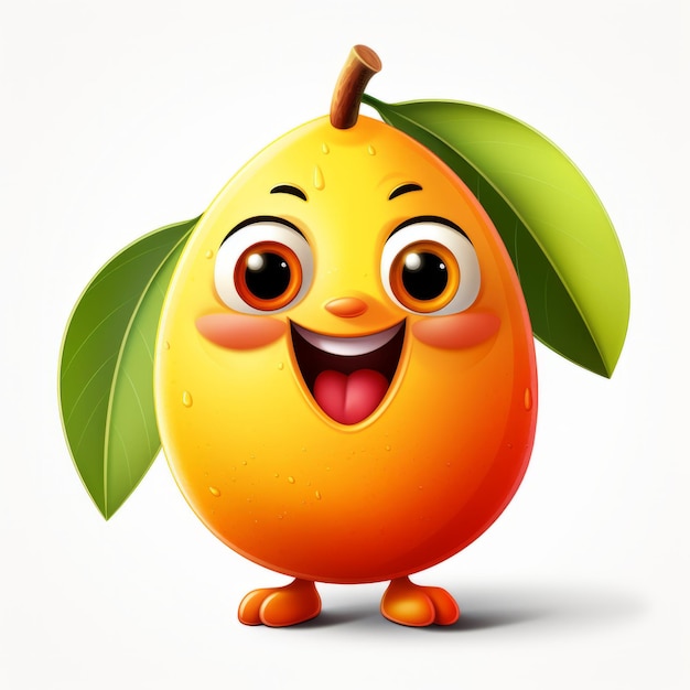 Zdjęcie maskotka z kreskówki happy mango