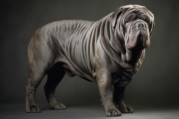 Zdjęcie mastino neapolitan mastiff czystej rasy piękna rasa psa tła natura